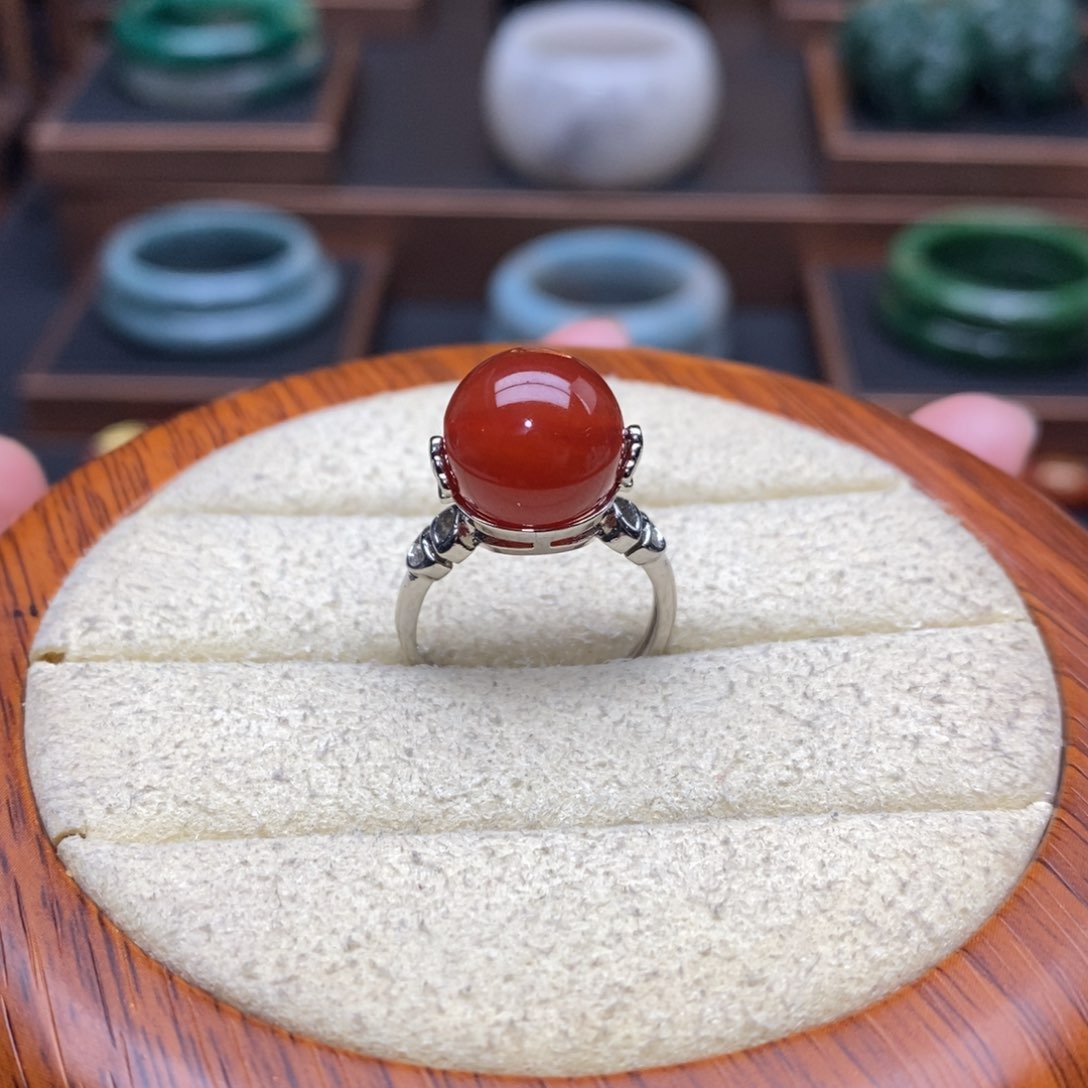 玛瑙/玉髓戒指合金
