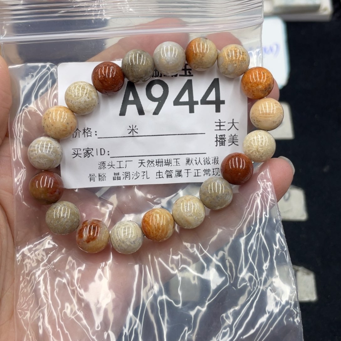 硅化珊瑚（珊瑚玉）未镶嵌颈饰