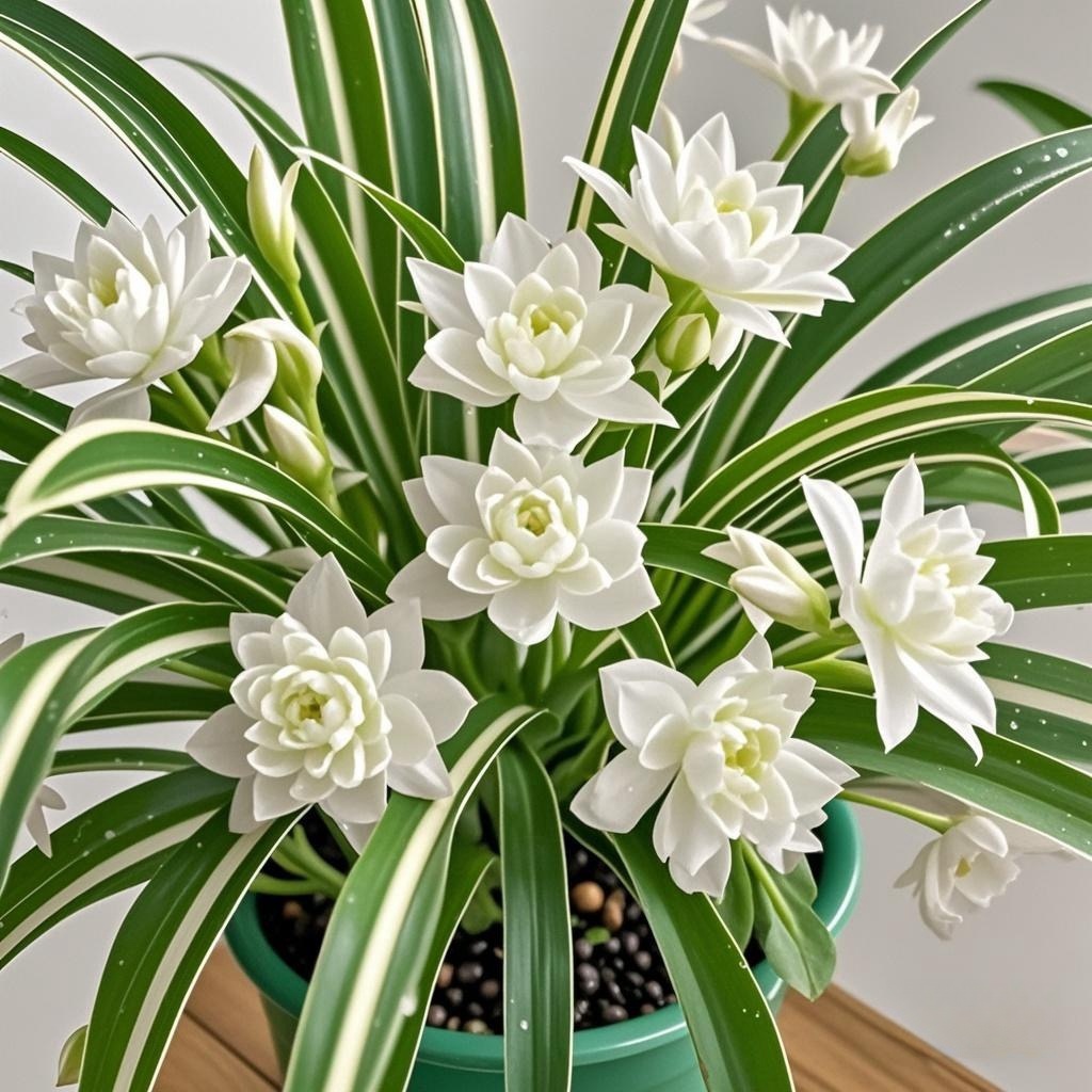 重瓣大花耐寒浓香型金边吊兰种球花卉种球水培盆栽室内外四季开花