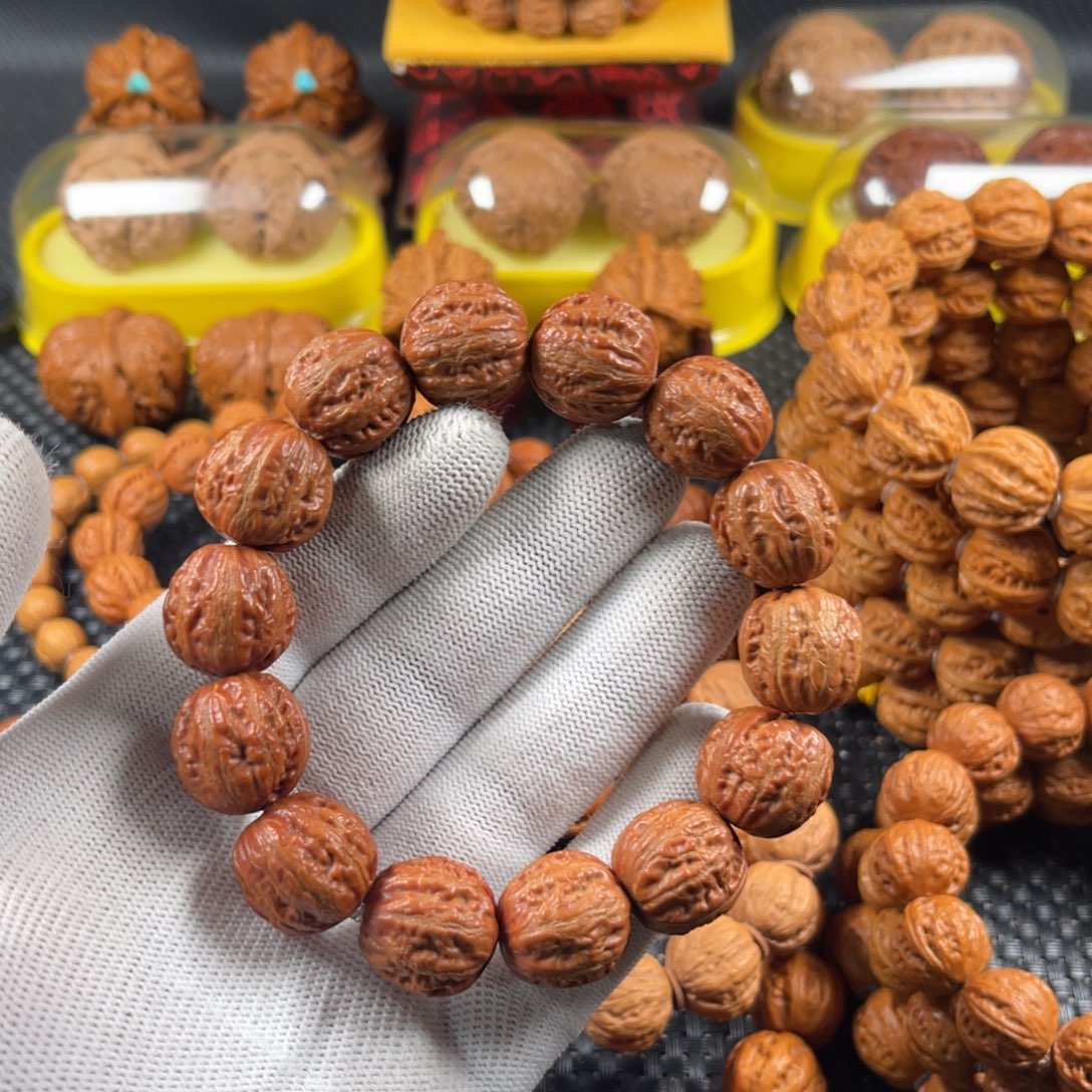 S****手串文玩核桃粗筋蚂蚁纹S324