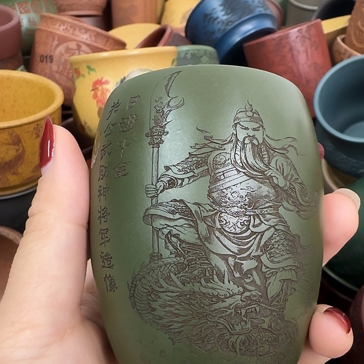 紫砂茶杯紫砂主人杯大放漏