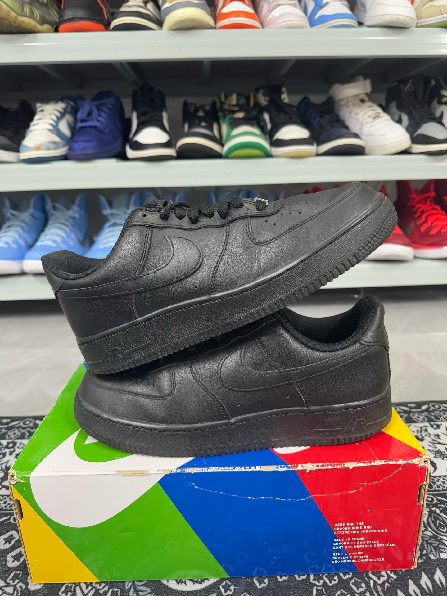 90新 maje 42码/af1黑武士休闲鞋/二手正品