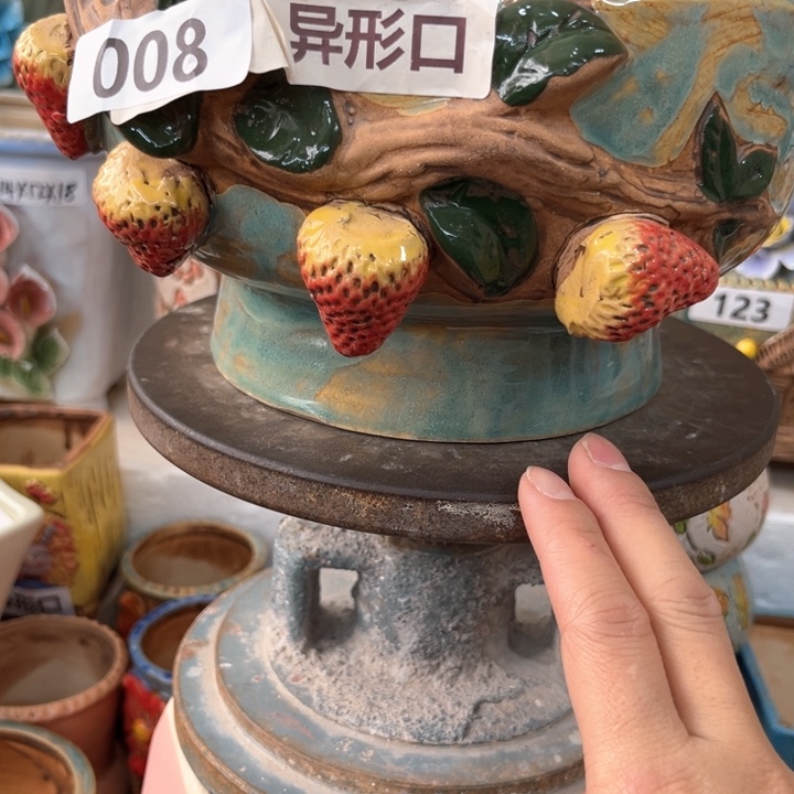 紫砂花盆粗陶材质多肉花盆