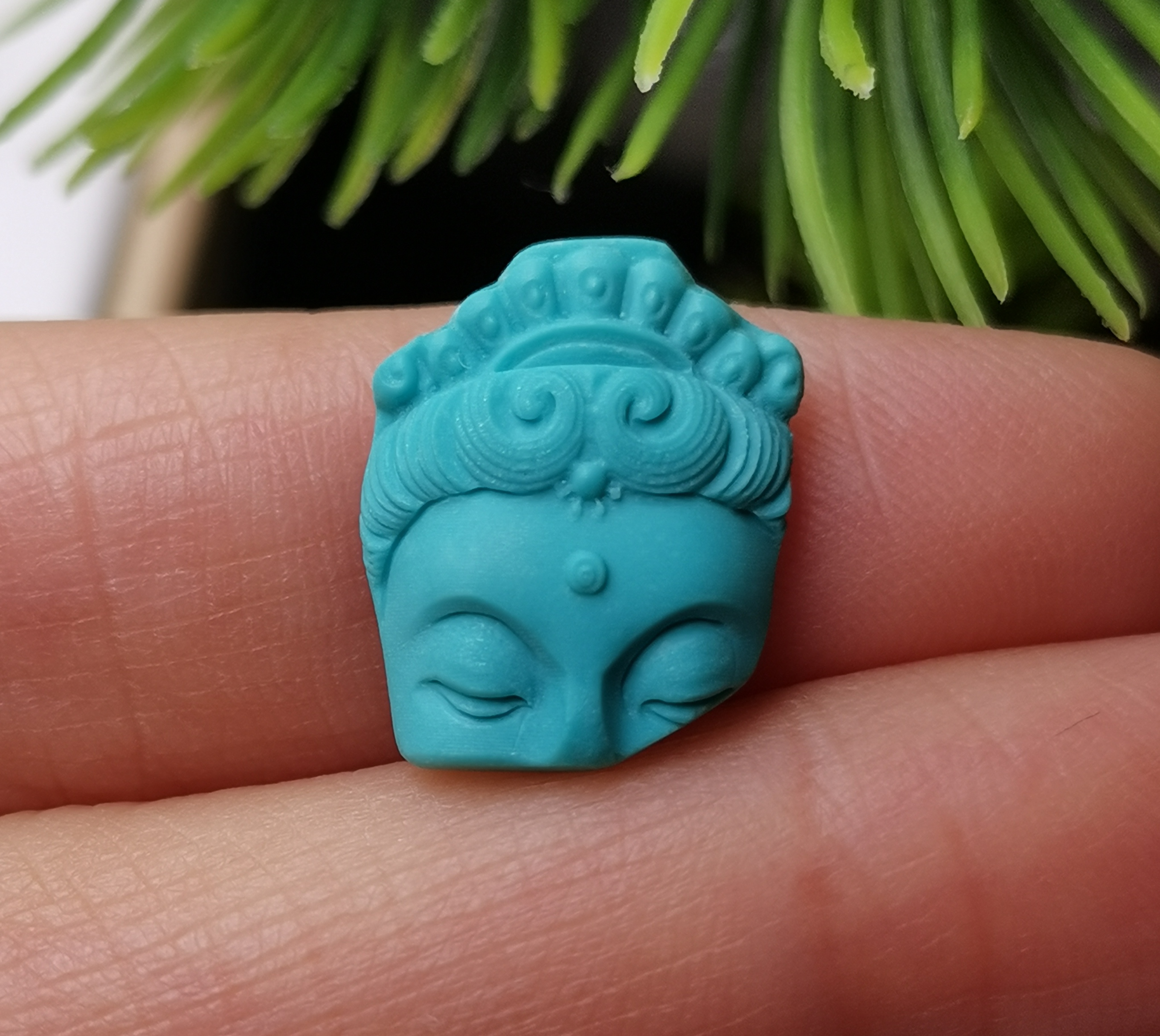 原矿绿松石干货柔光观音残片14-11.3-3.8，未打孔，拍下联系客服