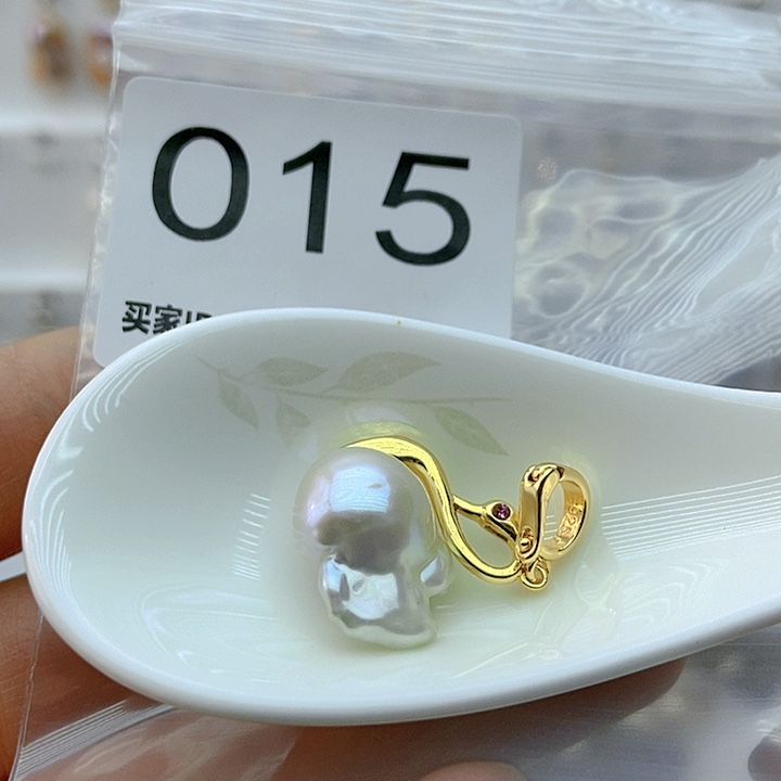 淡水珍珠颈饰银S925镶嵌