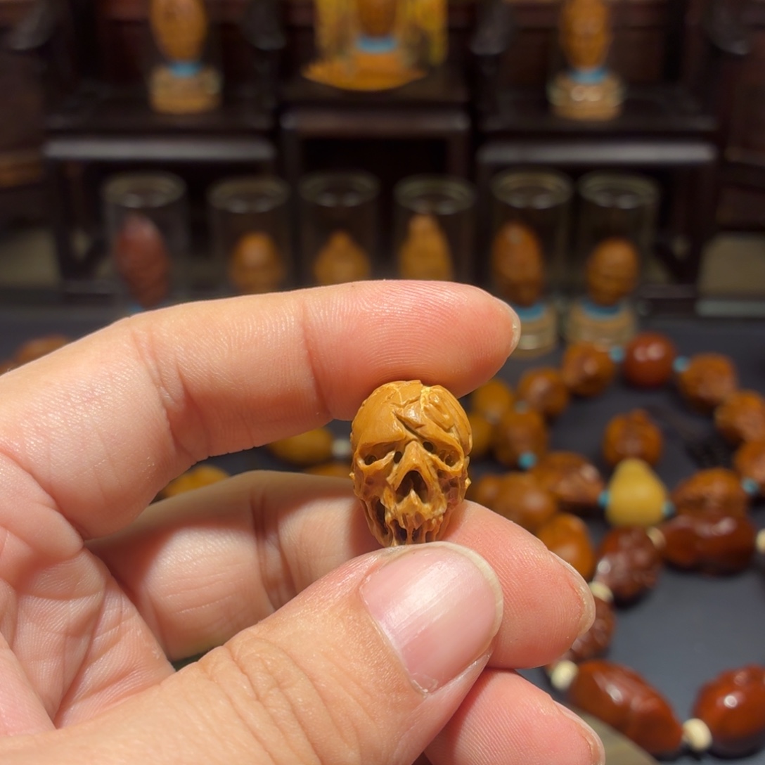 橄榄核手串/手链橄榄核骷髅三通