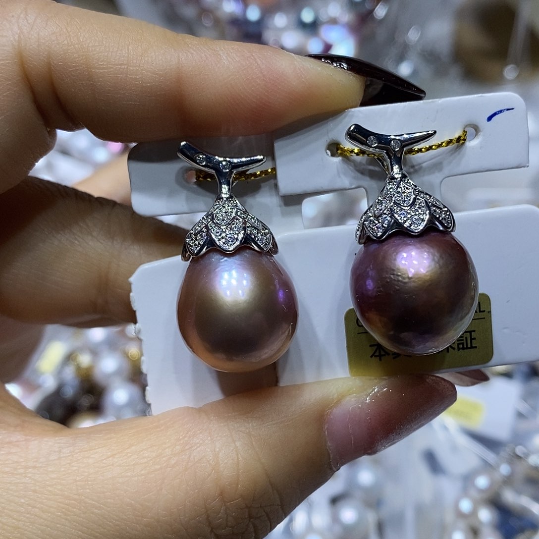 淡水珍珠耳钉未镶嵌