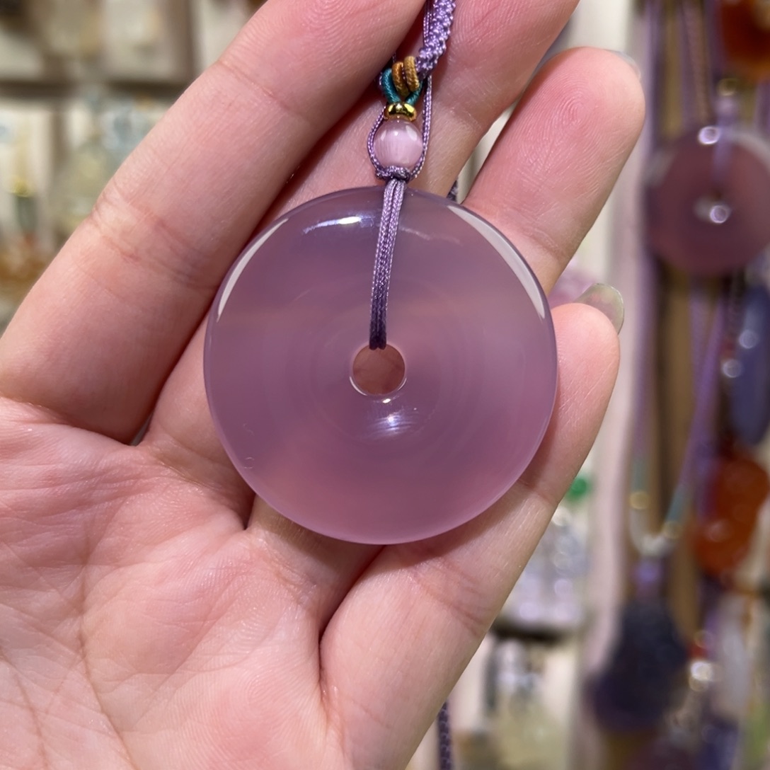 玛瑙/玉髓未镶嵌吊坠(赠链)