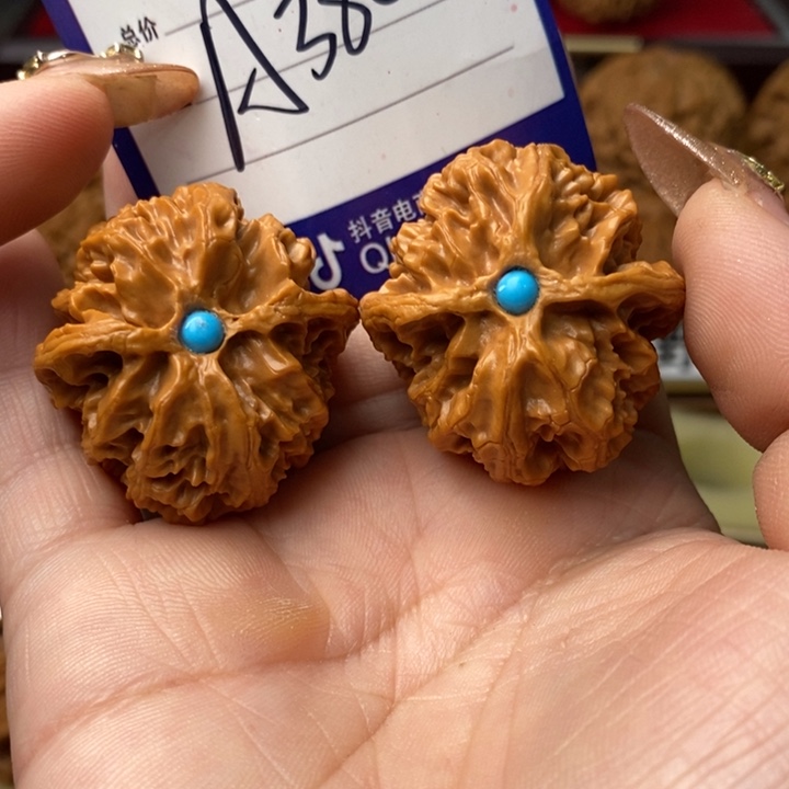 把件桃核肉球苹果