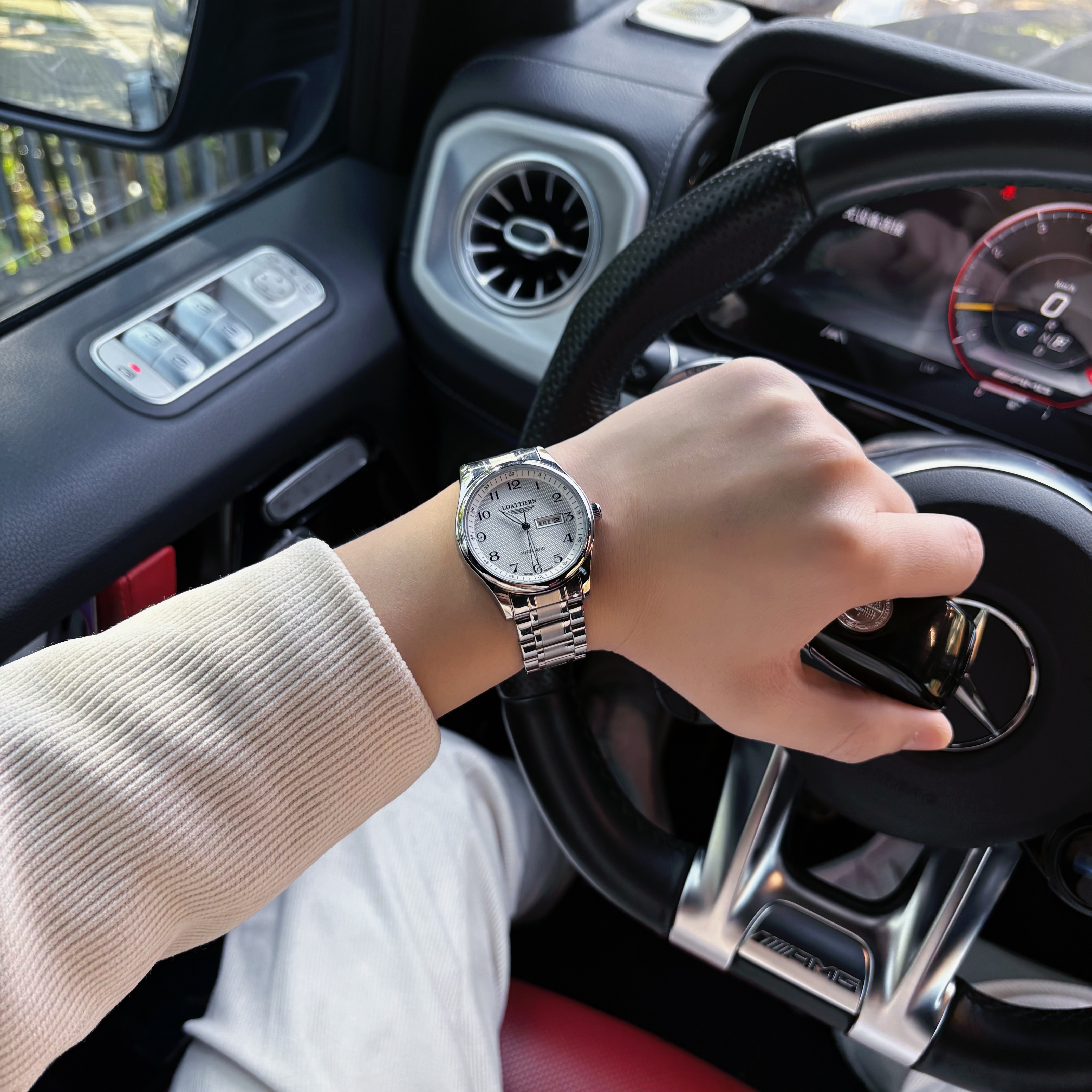 【晴总补贴】新款名匠系列时尚男士腕表白盘/41MM/ LOATTIERN正品