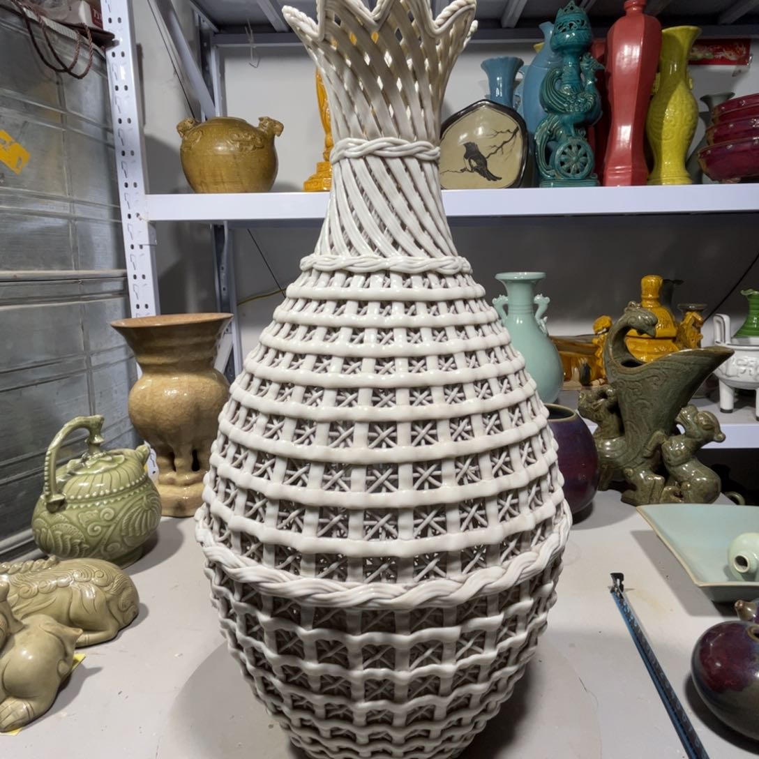 瓶禅德化白瓷品相完美