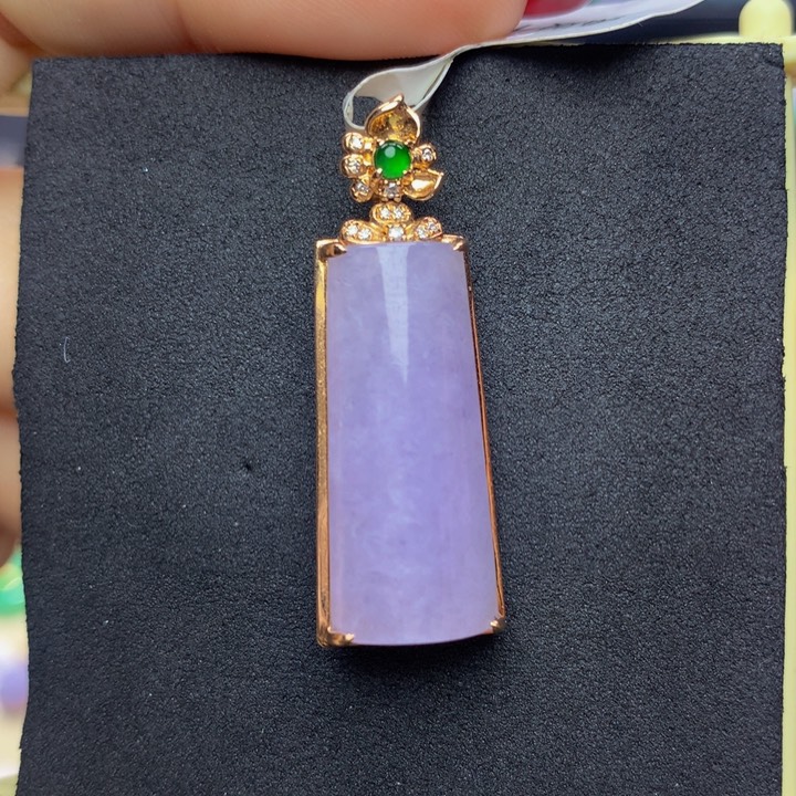 翡翠手链18K金镶嵌翡翠