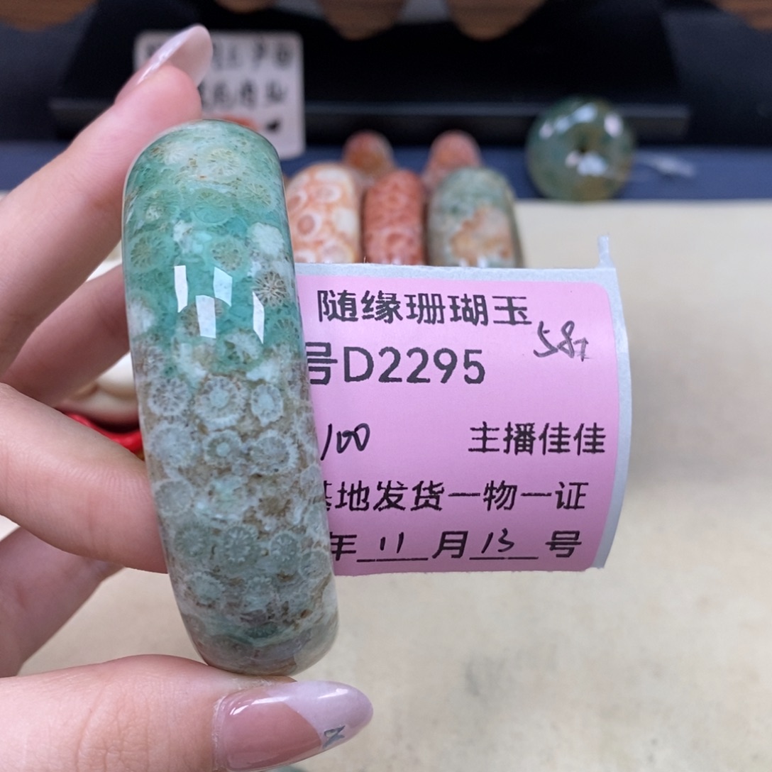 未镶嵌D2295硅化珊瑚（珊瑚玉）l****