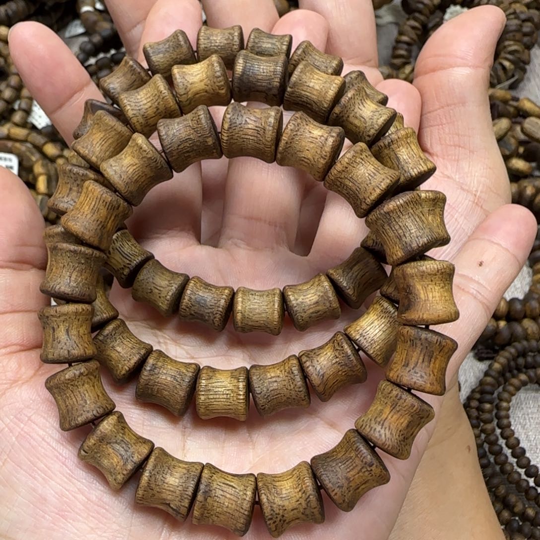 沉香手串金沙叶多样性发货一条卡10-9克