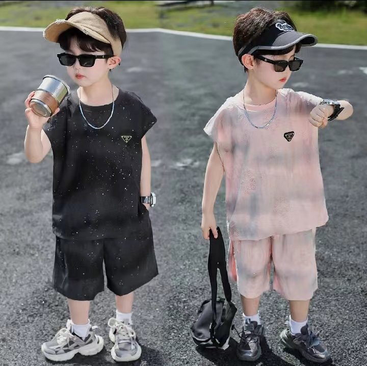 摩斯风纯色休闲风套装男韩版套头薄款