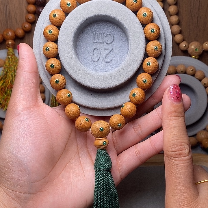 凤眼菩提手串12mm➕绿宝石镶嵌