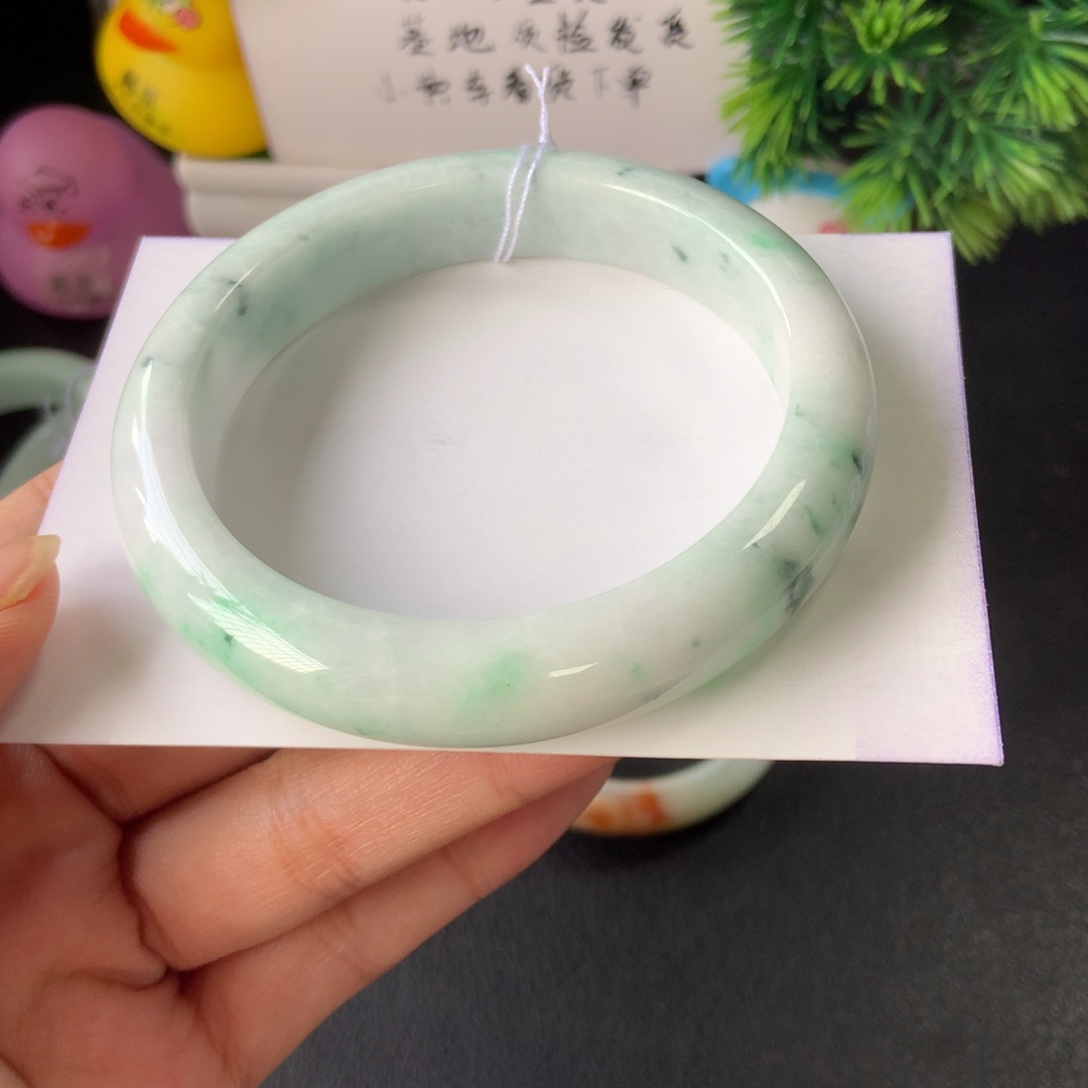 翡翠未镶嵌手镯3号59.7-12.6-8.7