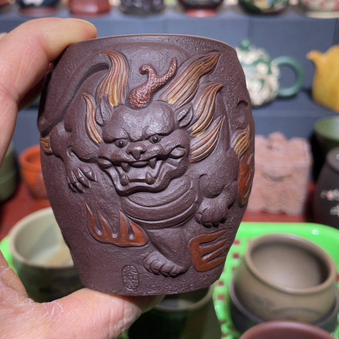 原矿紫砂手工主人杯