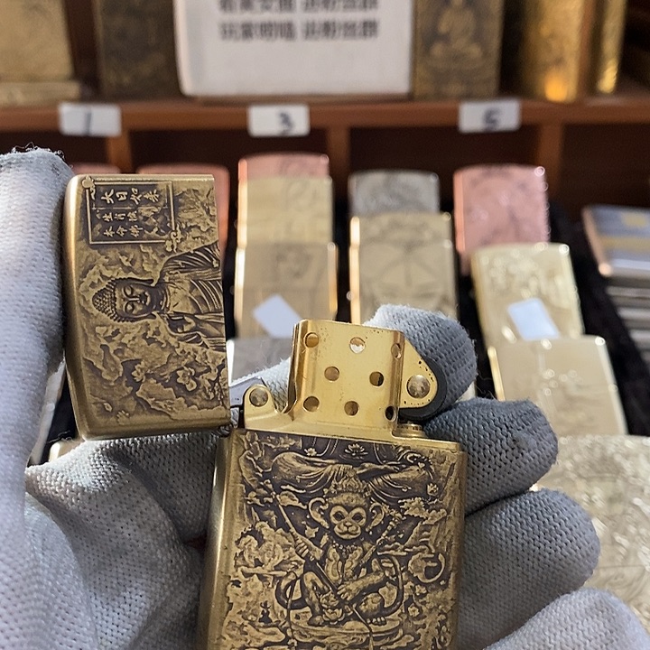 铜黄铜防风打火机特价