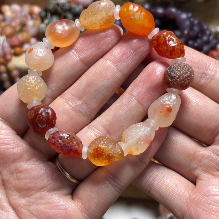 玛瑙/玉髓合金手链