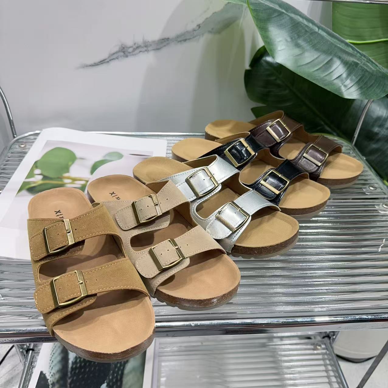 夏休闲款法式拖鞋女新款配裙子仙女风拖鞋2405