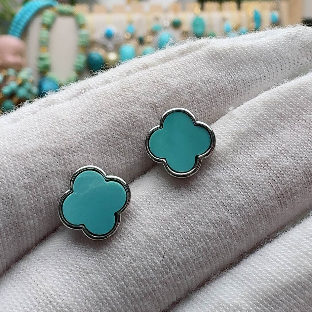 绿松石配饰银S925镶嵌