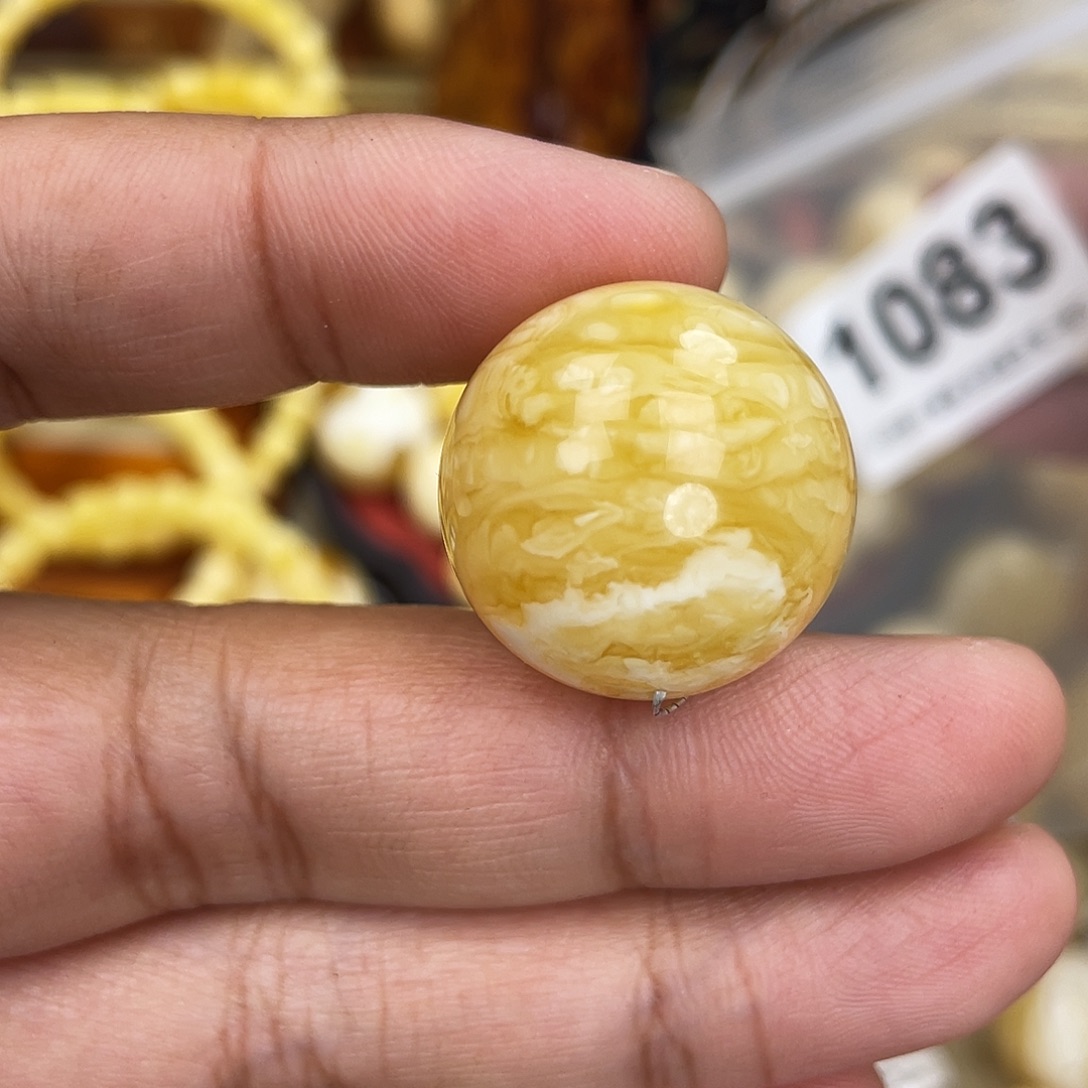 蜜蜡未镶嵌珠宝奇石22.7虎皮