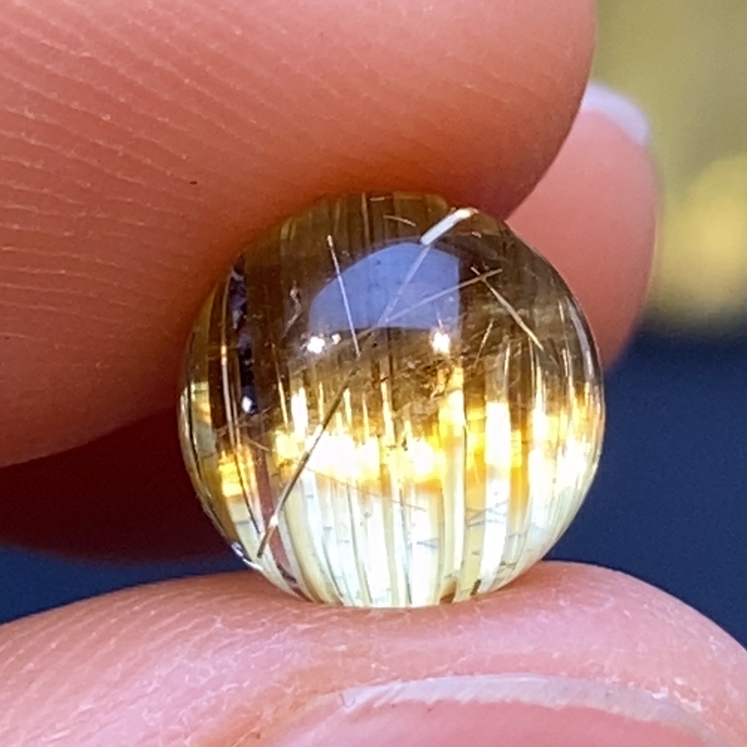 水晶颈饰未镶嵌钛晶单珠散珠7mm