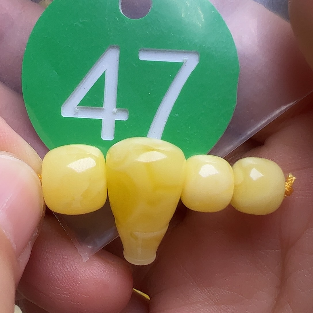 蜜蜡未镶嵌珠宝奇石配7-8mm串