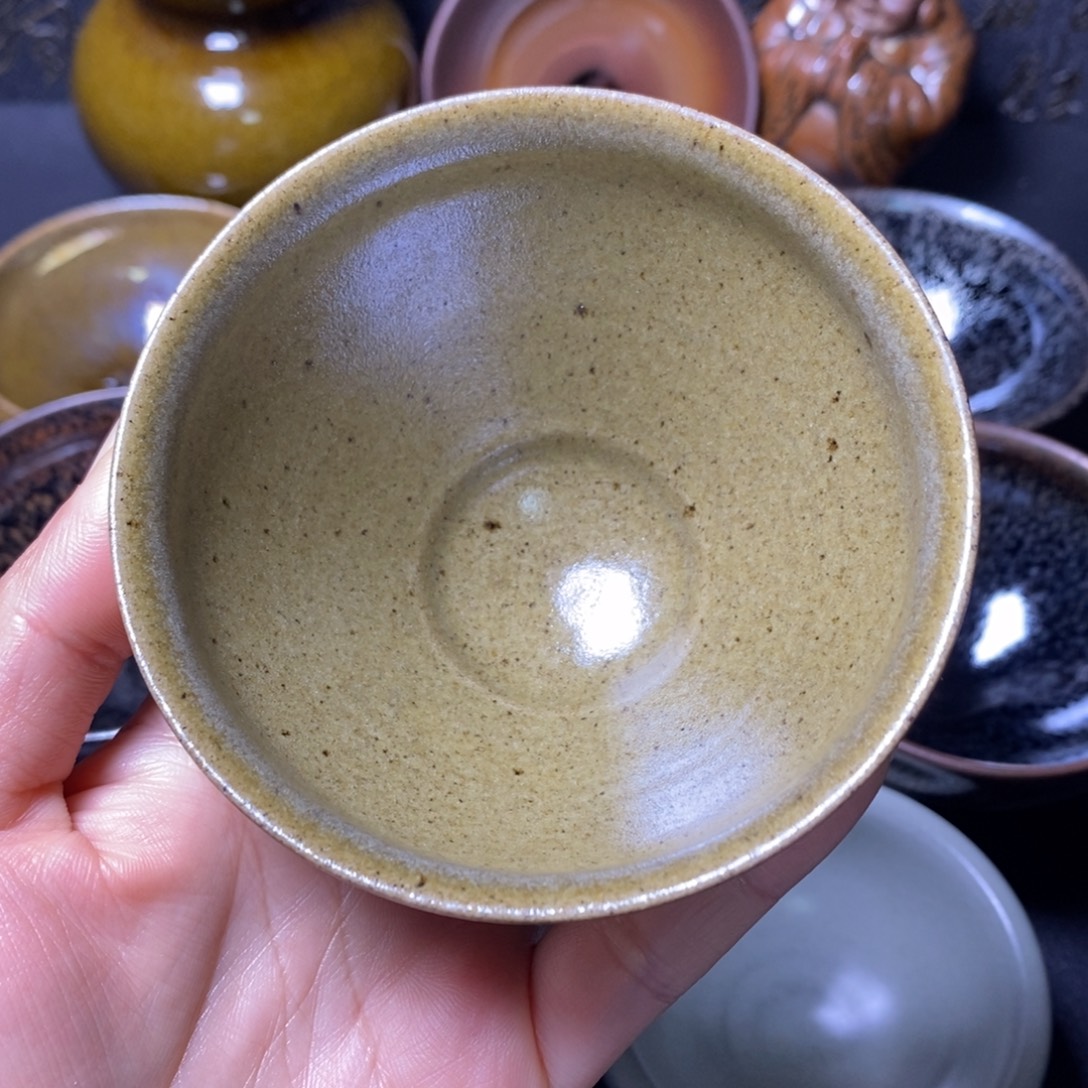 邓***安茶盏自然还原柴烧直播间