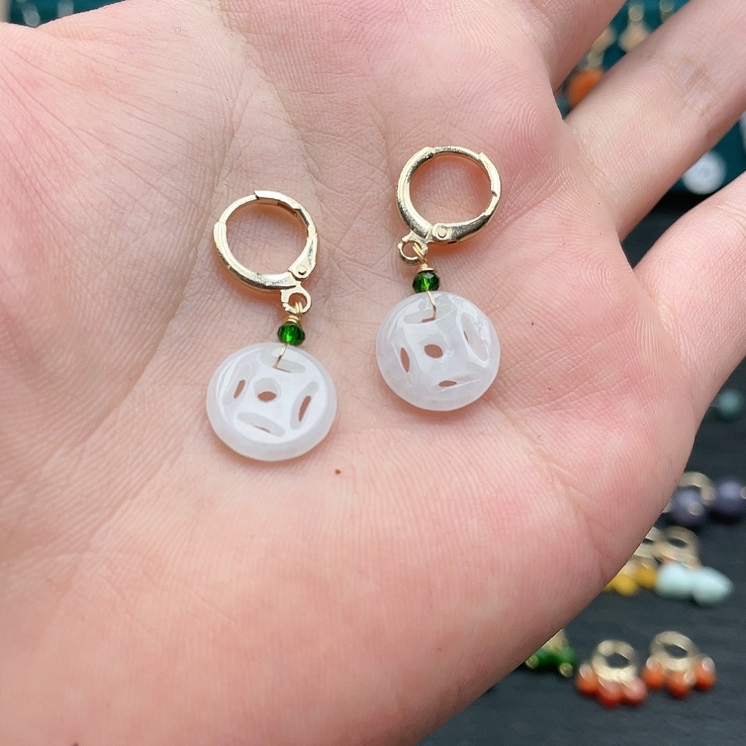 未镶嵌翡翠耳饰0087