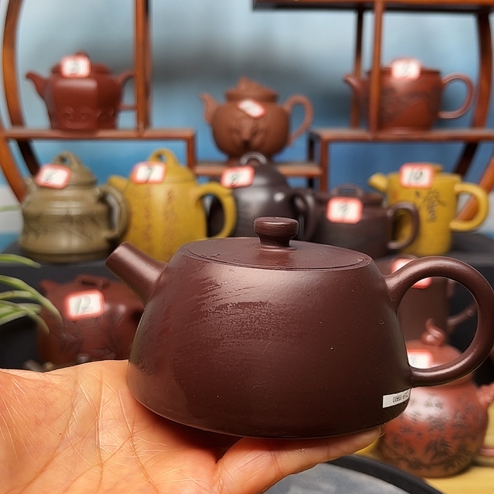 紫砂茶壶微瑕不带证书礼盒160cc