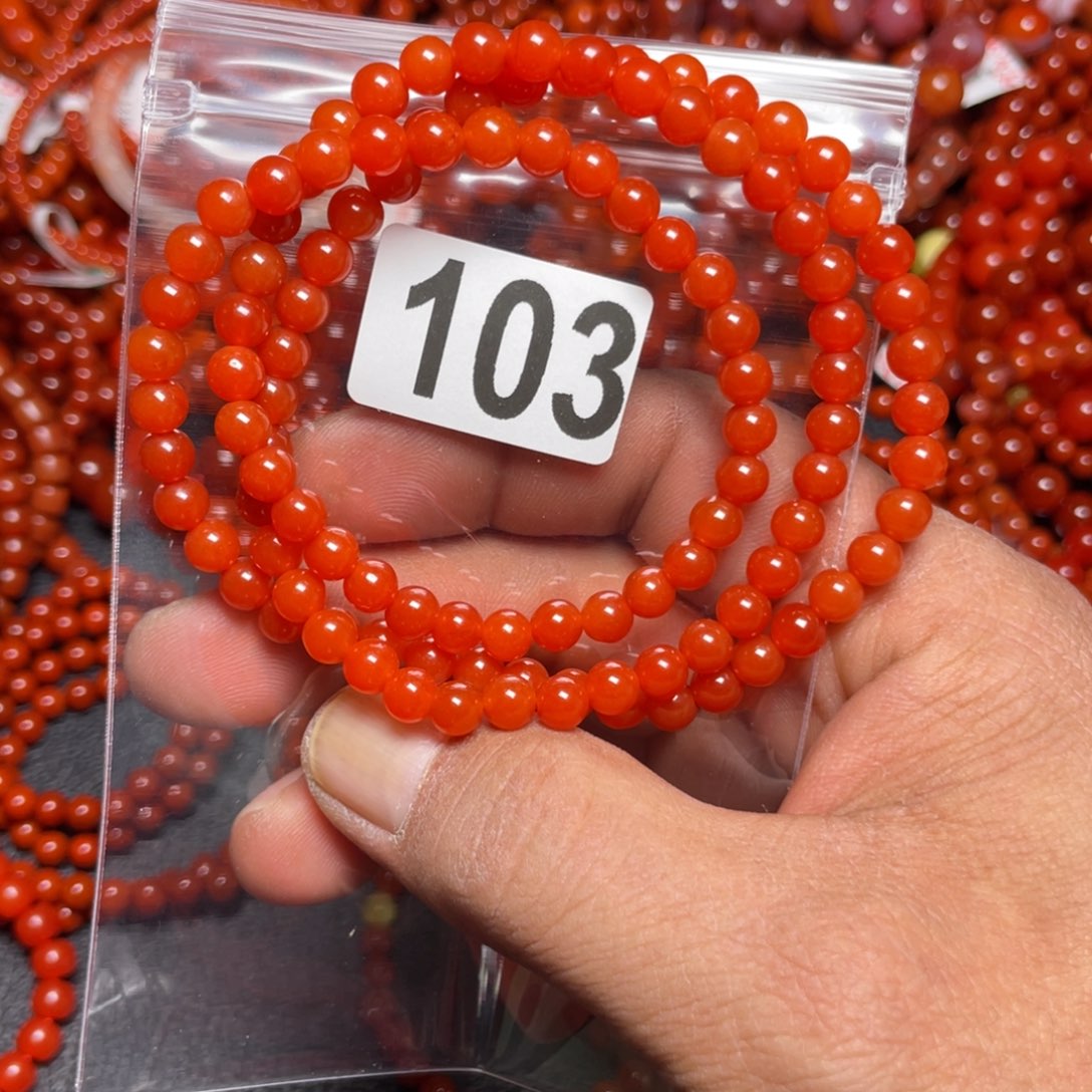 未镶嵌手链南红玛瑙