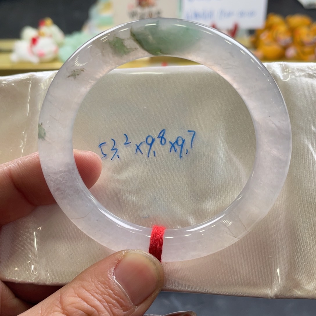 翡翠手镯未镶嵌53.2圆条