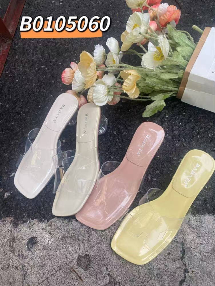 唐琪女装【如风轻柔--B0105060】中跟透明凉拖