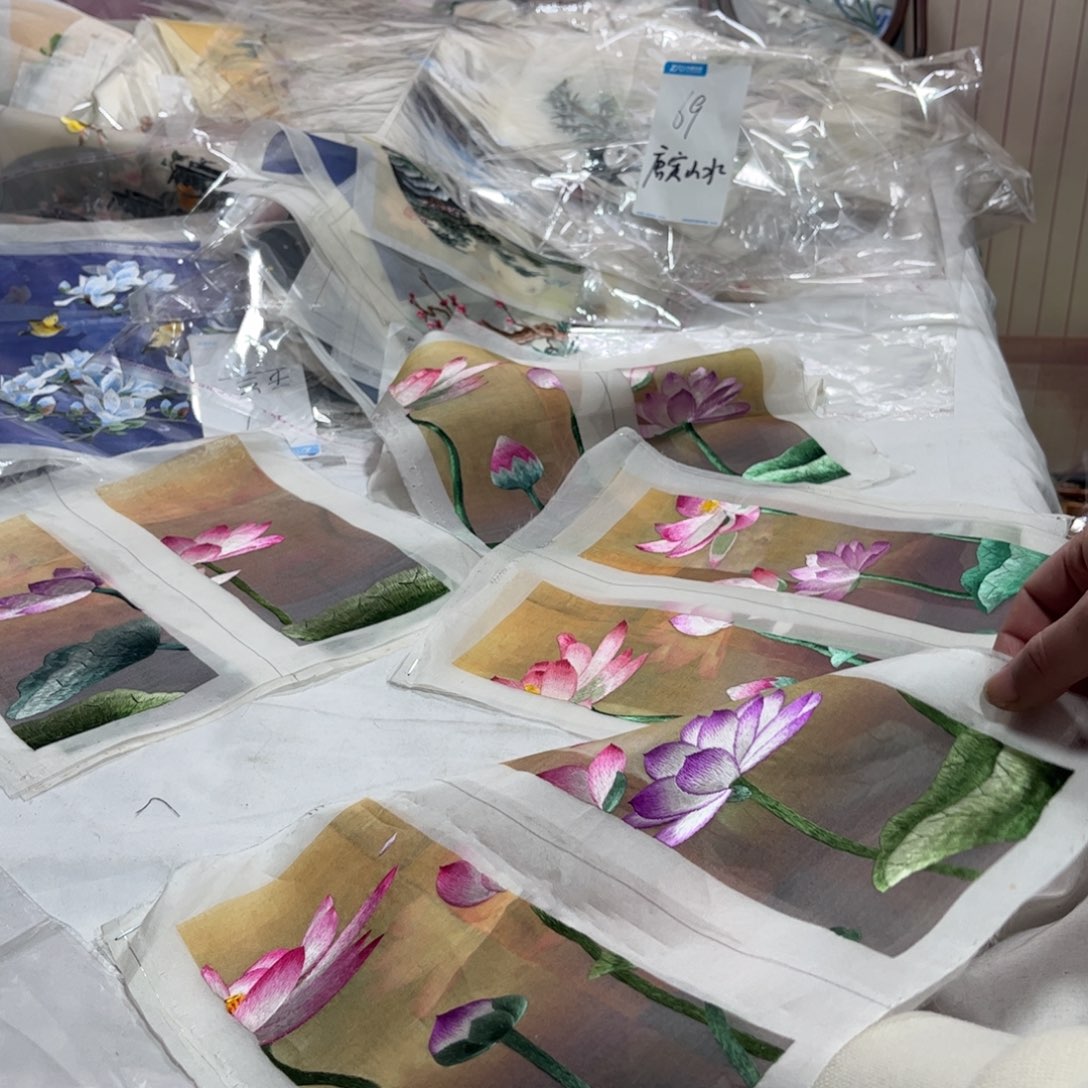 织绣纯手工制作的一