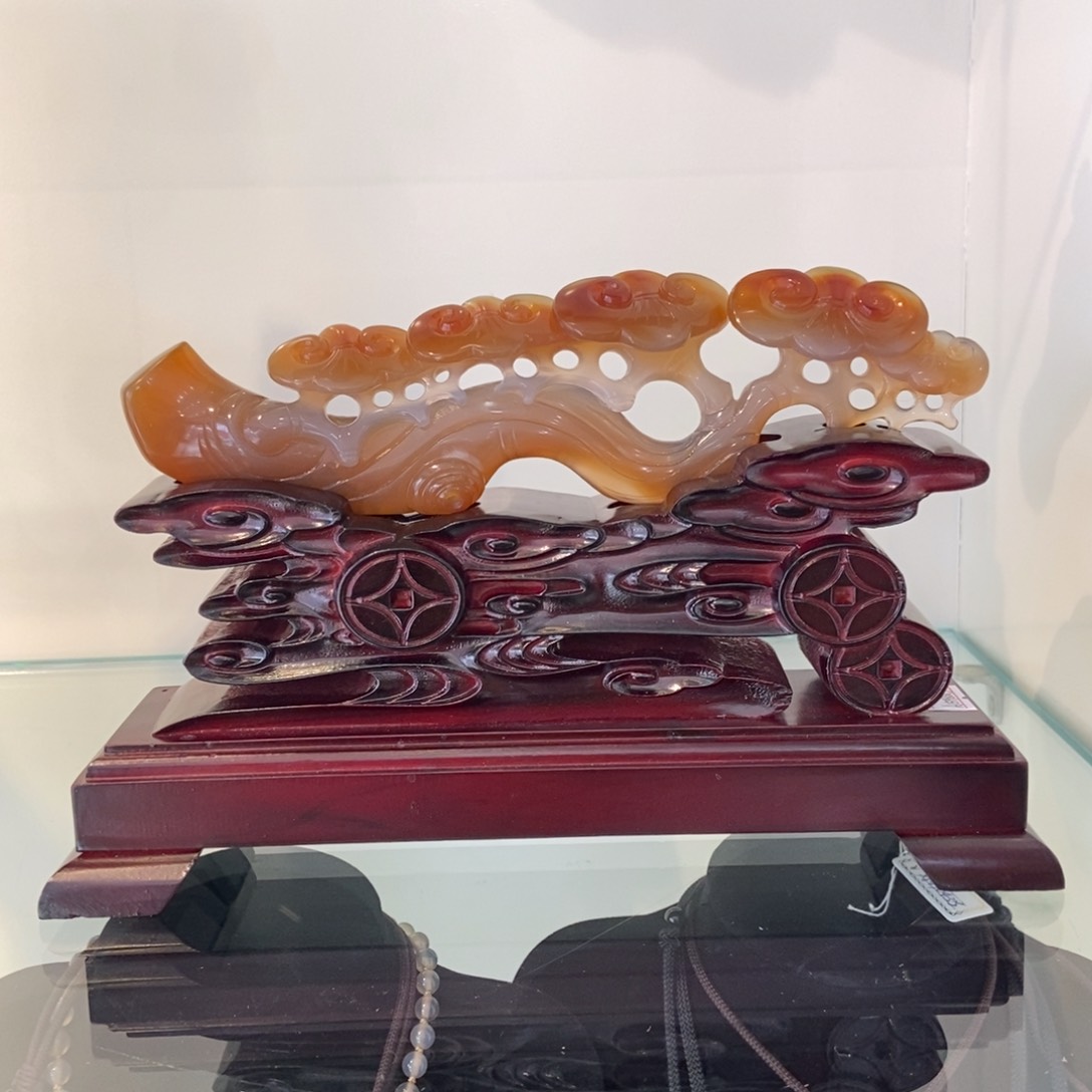 玛瑙/玉髓未镶嵌项链摆件