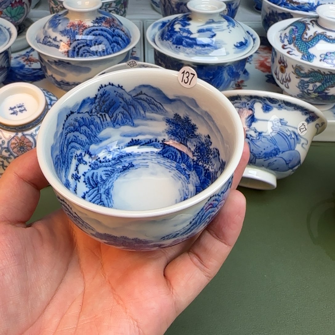 彦祖纯手工手绘茶具137