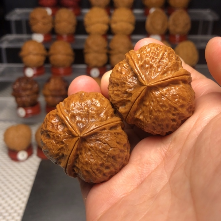 把件文玩核桃23金钱莽三棱