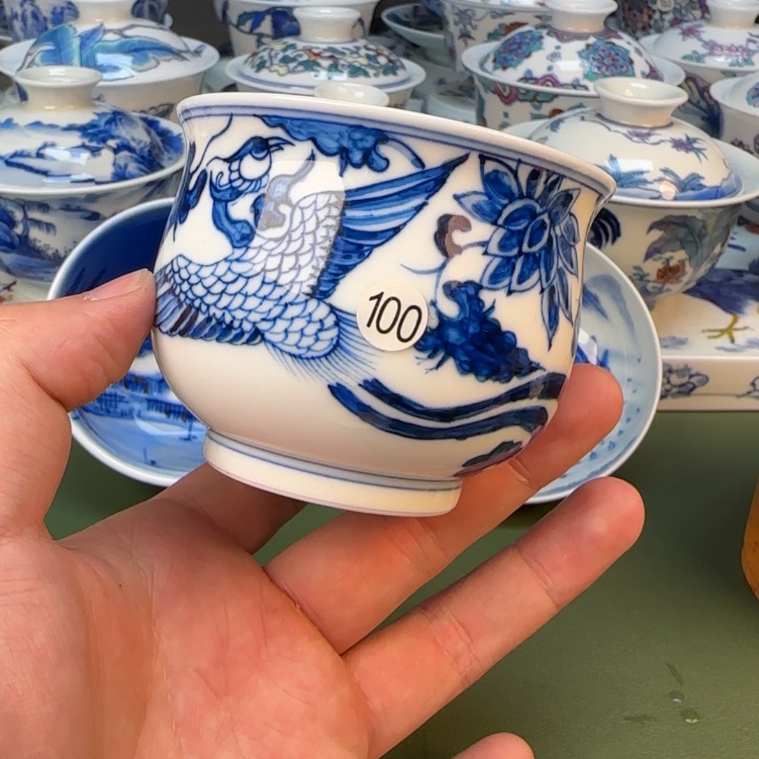 彦祖纯手工手绘茶具100