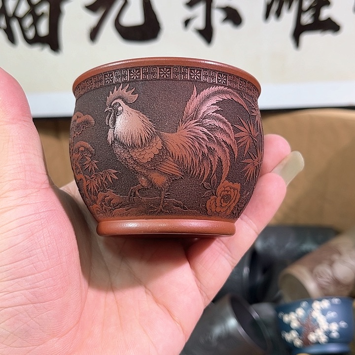 茶杯紫砂全手工紫砂主人杯
