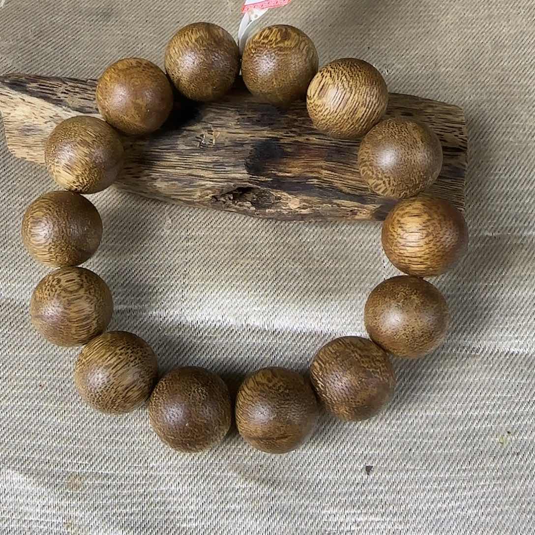 沉香碎屑沉香勾丝➕乌身母树16圆珠单圈20克收藏级