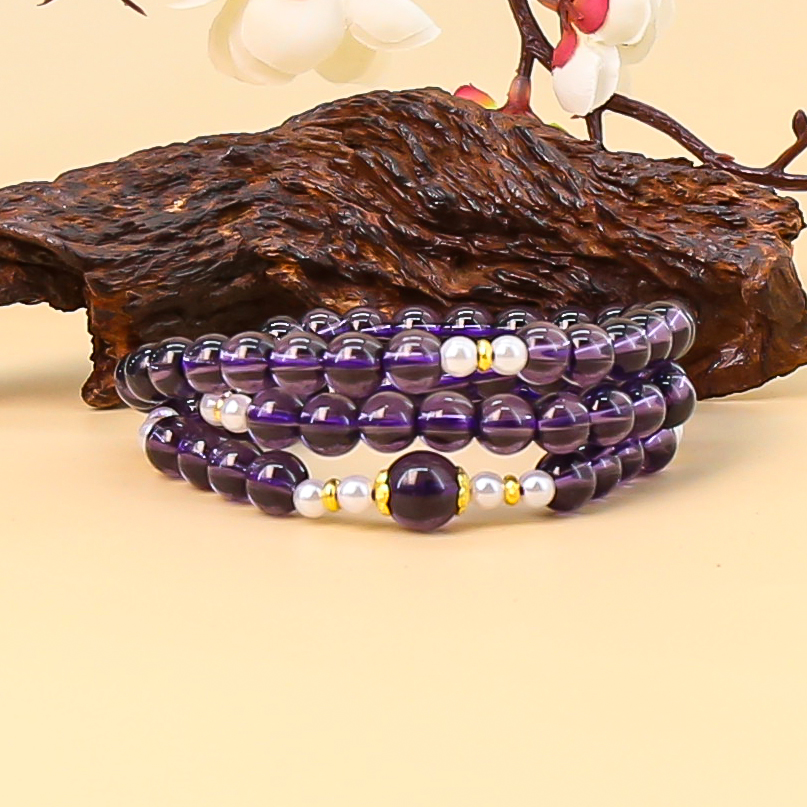 AD332 ·紫琉璃手串（无礼盒）
