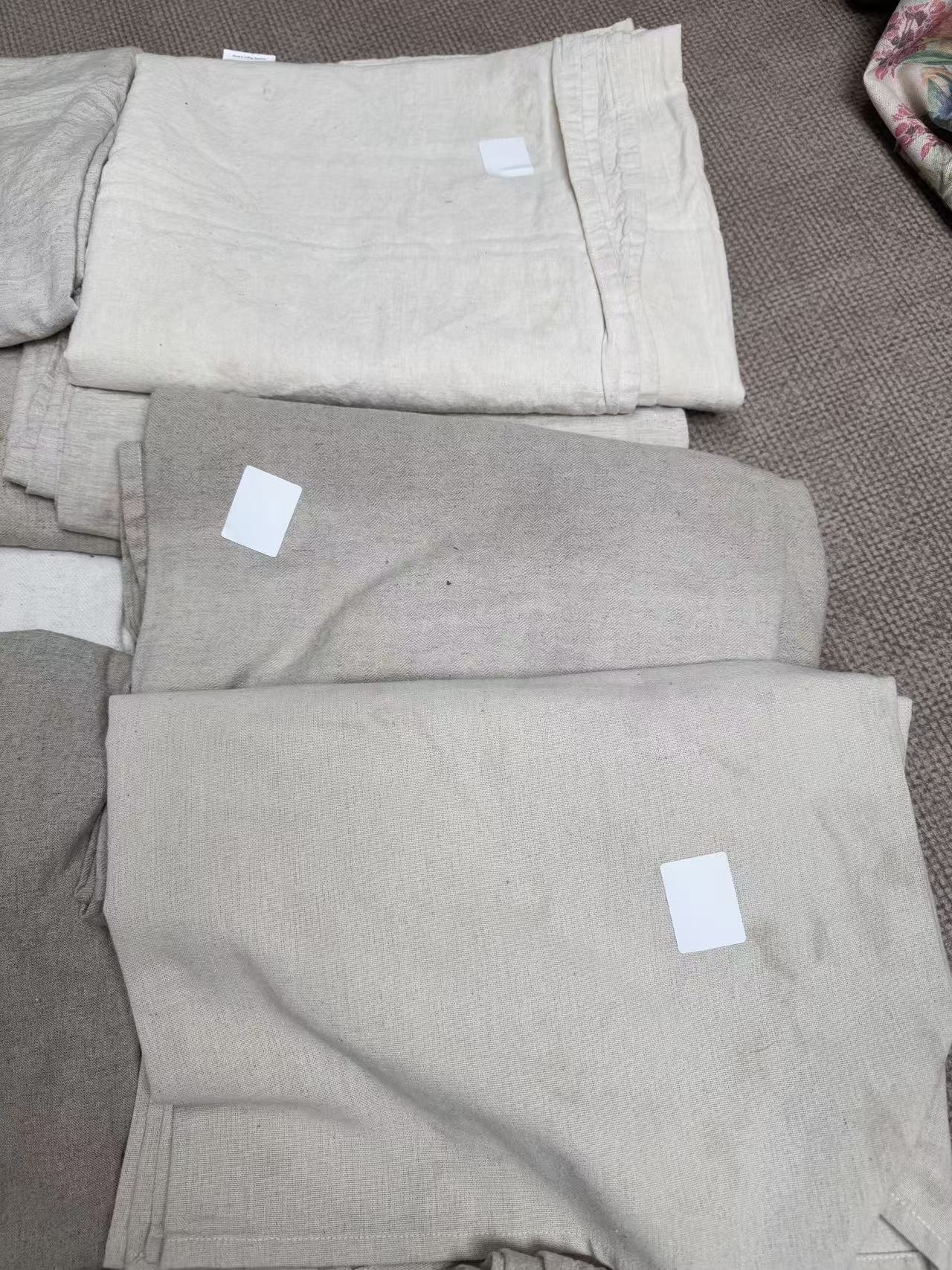 重瑕疵亚麻雨露麻原麻色多用款床单(洗不掉介意一定不要拍)