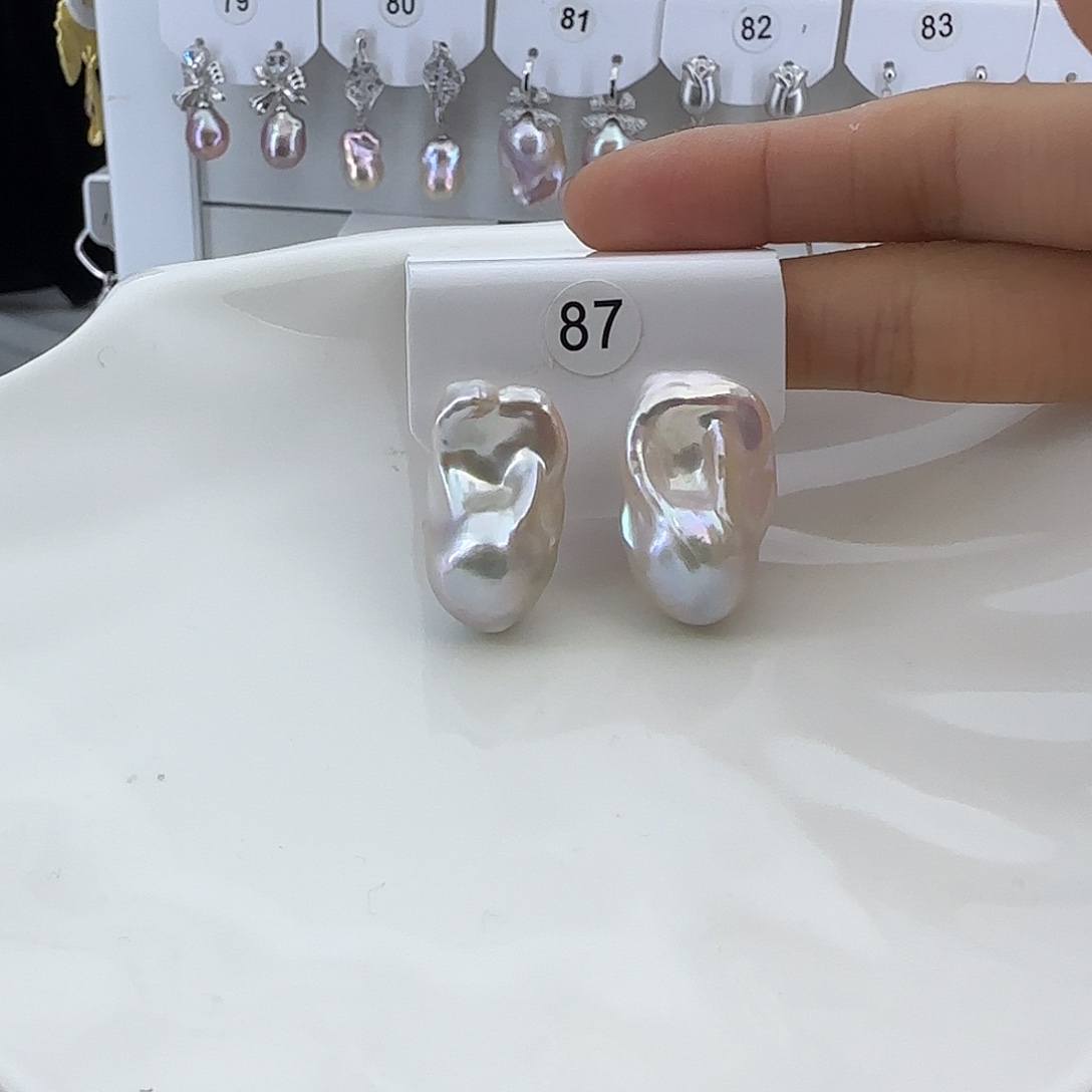 盈***盈耳饰淡水珍珠银S925镶嵌