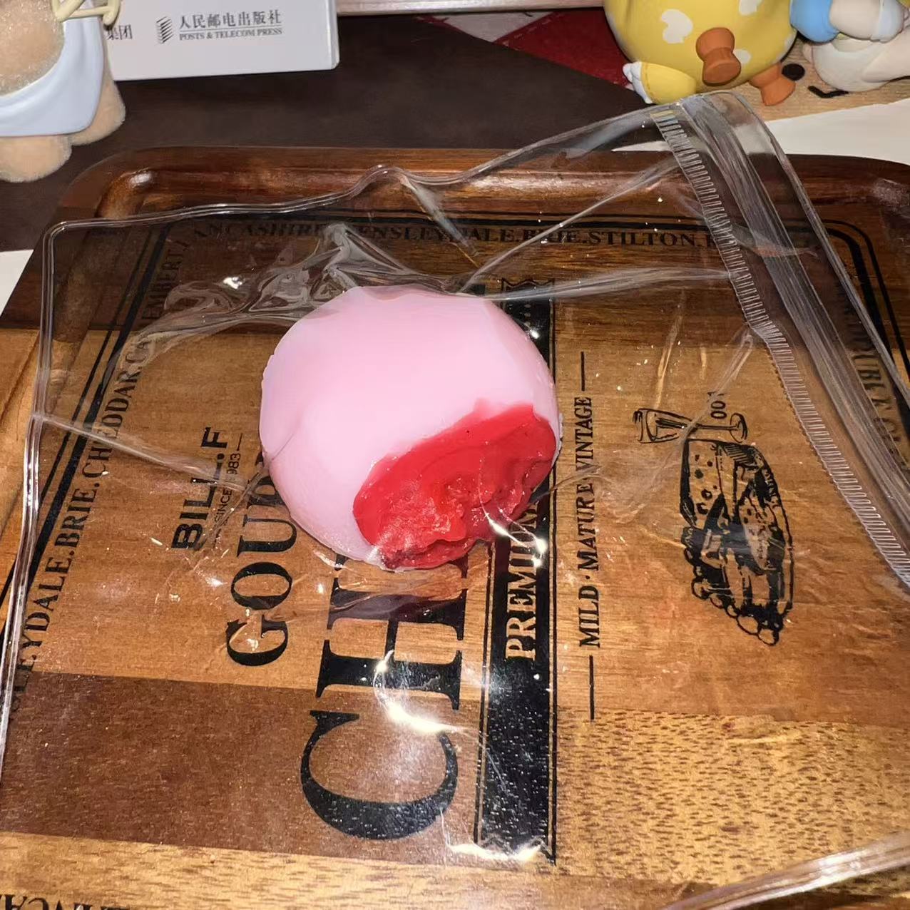 双十一新品【草莓酱多多大福】喜仔yummy食物系硅胶捏捏礼物玩具