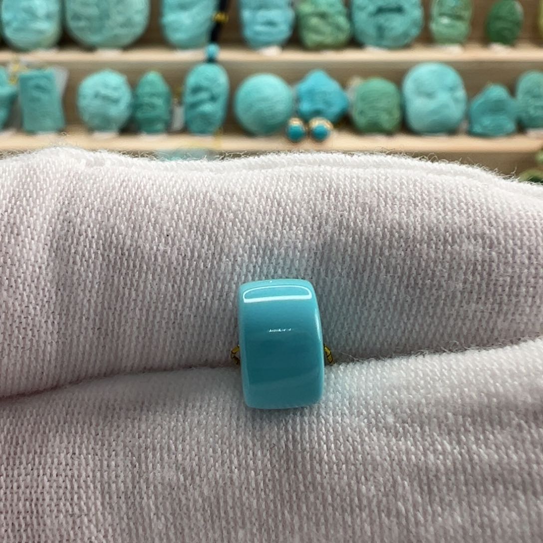 未镶嵌绿松石直切珠8.7x5.4 mm