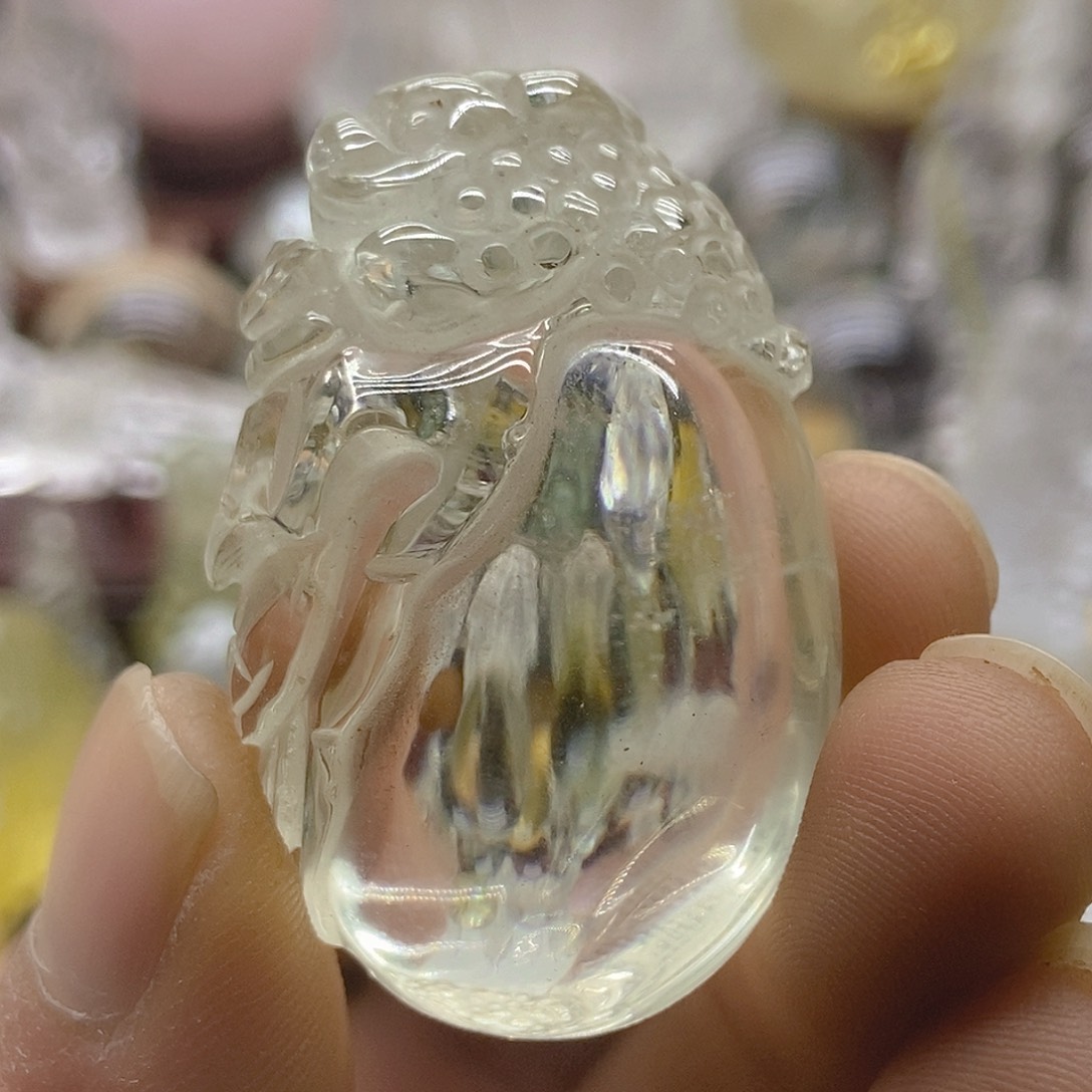 水晶摆件未镶嵌吊坠