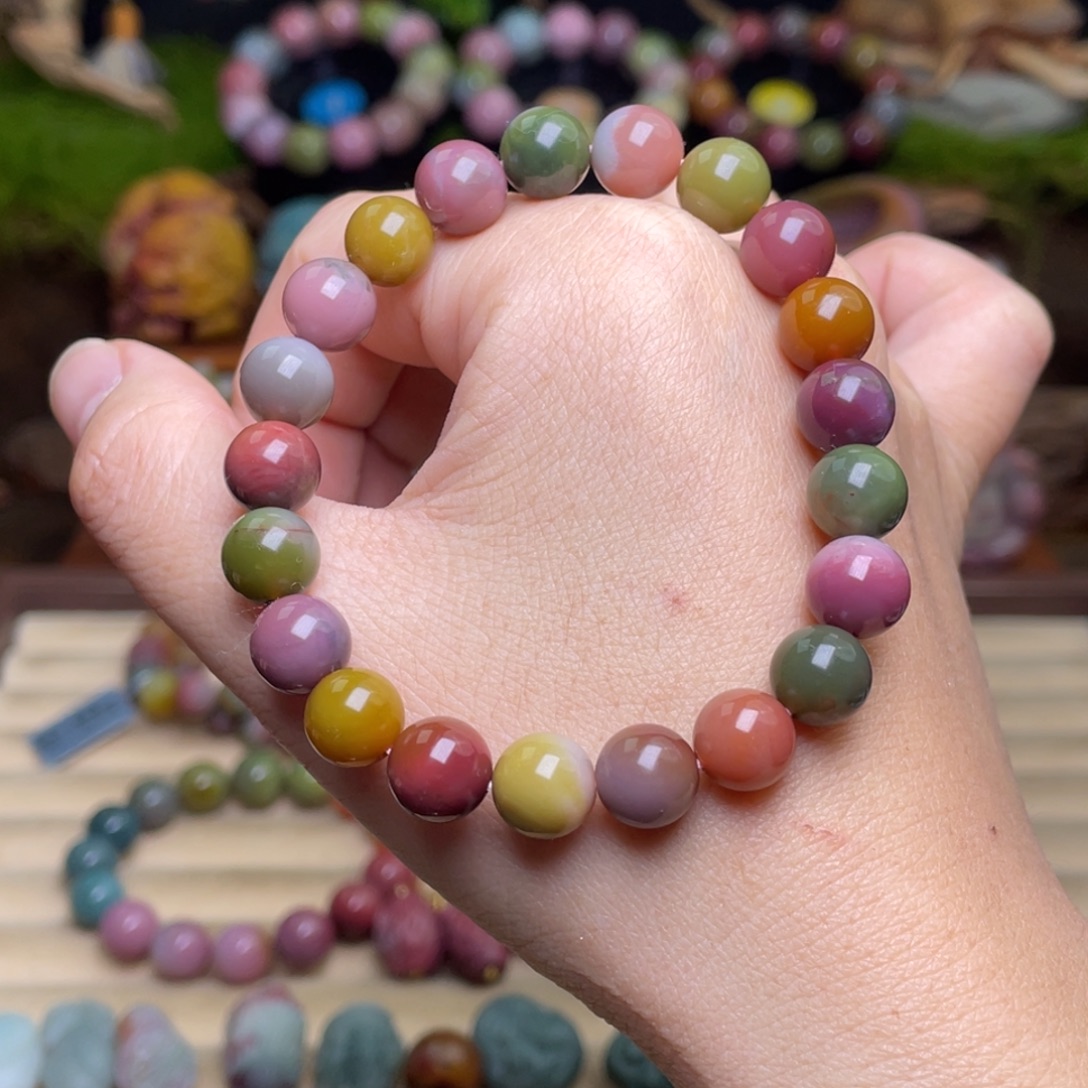 玛瑙/玉髓未镶嵌珠宝半成品盐源玛瑙炫彩