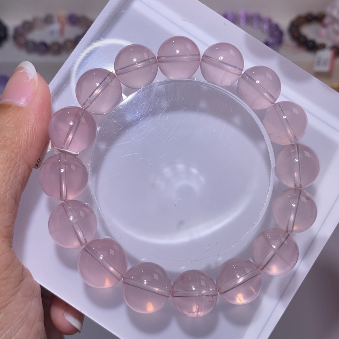 【闪购商品】水晶手链未镶嵌莫粉12m